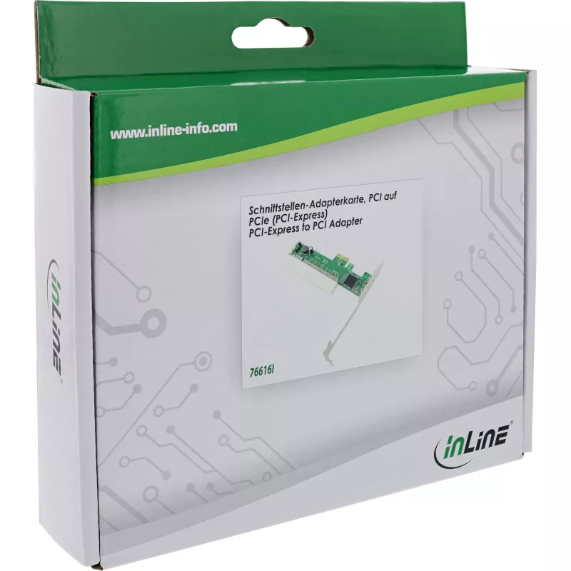 InLine PCI-Interface-Adapter σε κάρτα διασύνδεσης PCIe 76616I