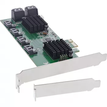 InLine Κάρτα διασύνδεσης, 8x SATA 6Gb/s Controller, PCIe 2.0 (PCI Express)