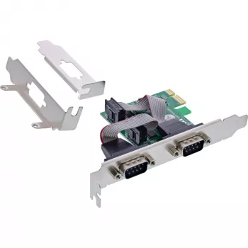 InLine Κάρτα διασύνδεσης 2x Σειριακή 9 Pin PCIe PCI-Express Αρσενικό