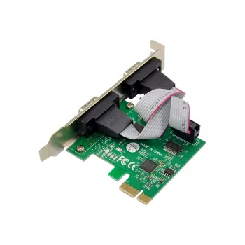InLine Κάρτα διασύνδεσης 2x Σειριακή 9 Pin PCIe PCI-Express Αρσενικό