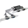 InLine Κάρτα διασύνδεσης 4 Port Σειριακή 9 Pin PCIe PCI-Express 76623C