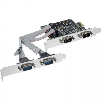 InLine Κάρτα διασύνδεσης 4 Port Σειριακή 9 Pin PCIe PCI-Express 76623C