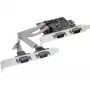 InLine Κάρτα διασύνδεσης 4 Port Σειριακή 9 Pin PCIe PCI-Express 76623C