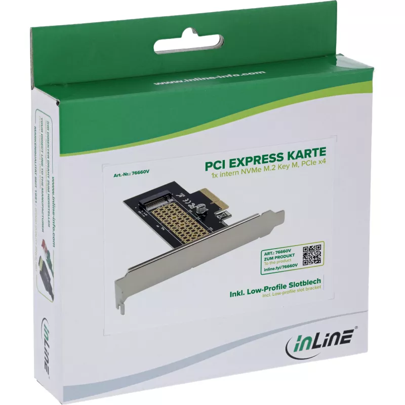 InLine 76660V Εσωτερική κάρτα διασύνδεσης M.2 PCIe 4 Gbit/s