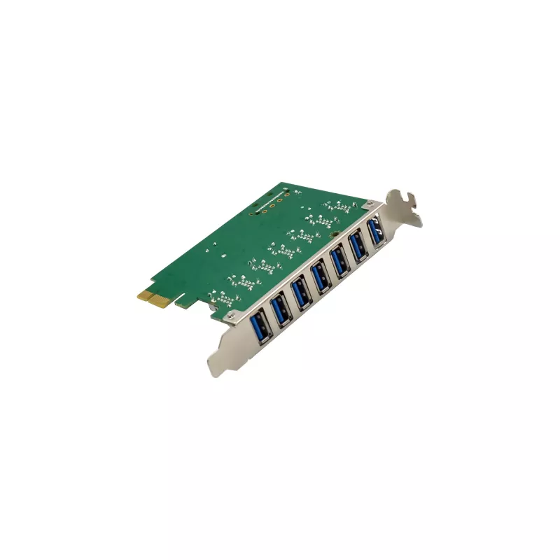InLine USB-A 3.2 Gen.1 7 Port Host Controller PCIe, τροφοδοσία SATA