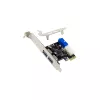 InLine 2+2 Θύρες USB 3.2 Gen.1 Host Controller, PCIe, με τροφοδοσία SATA + LP-Blende