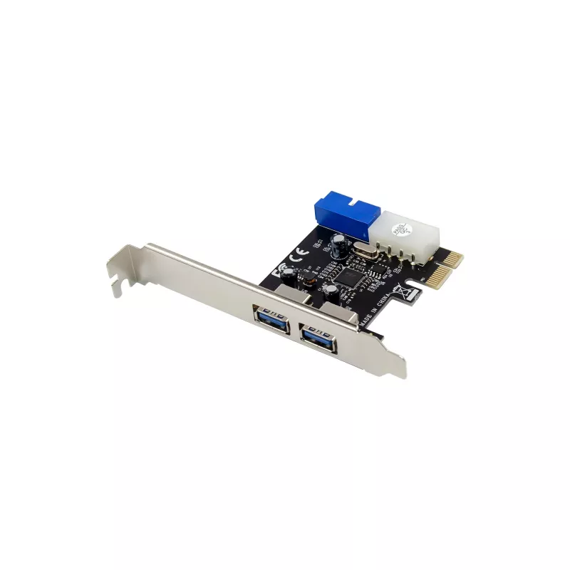 InLine 2+2 Θύρες USB 3.2 Gen.1 Host Controller, PCIe, με τροφοδοσία SATA + LP-Blende