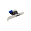 InLine 2+2 Θύρες USB 3.2 Gen.1 Host Controller, PCIe, με τροφοδοσία SATA + LP-Blende