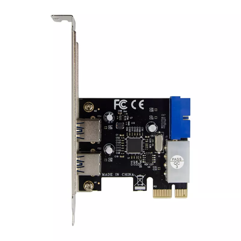 InLine 2+2 Θύρες USB 3.2 Gen.1 Host Controller, PCIe, με τροφοδοσία SATA + LP-Blende