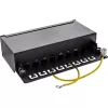 InLine Patch Panel Cat.6A Επιτραπέζιας/Επίτοιχης Τοποθέτησης 8 Θυρών μαύρο RAL9005