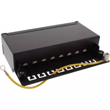 InLine Patch Panel Cat.6A Επιτραπέζιας/Επίτοιχης Τοποθέτησης 8 Θυρών μαύρο RAL9005