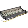 InLine Patch Panel Cat.6A Επιτραπέζιας/Επίτοιχης Τοποθέτησης 12 Θυρών μαύρο