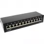 InLine Patch Panel Cat.6A Επιτραπέζιας/Επίτοιχης Τοποθέτησης 12 Θυρών μαύρο RAL9005