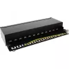 InLine Patch Panel Cat.6A Επιτραπέζιας/Επίτοιχης Τοποθέτησης 12 Θυρών μαύρο RAL9005