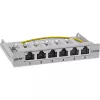 InLine Patchpanel Cat.6A 0,5HE 6-Port, επιτραπέζιο/τοίχου/ράγας, γκρι με προστασία σκόνης