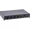 InLine Patchpanel Cat.6A 0,5U 6 Θυρών, Επιτραπέζιο/Επίτοιχο/Ράγας, μαύρο με προστασία σκόνης