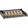 InLine Patchpanel Cat.6A 0,5U 6 Θυρών, Επιτραπέζιο/Επίτοιχο/Ράγας, μαύρο με προστασία σκόνης