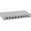 InLine Patchpanel Cat.6A 0,5HE 8-Port, επιτραπέζιο/τοίχου/ράγας, γκρι, προστασία σκόνης