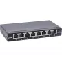 InLine Patch panel Cat.6A 0.5U 8 Θυρών, Επιτραπέζιο/Επίτοιχο/Ράγας, μαύρο, προστασία σκόνης