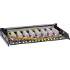 InLine Patch panel Cat.6A 0.5U 8 Θυρών, Επιτραπέζιο/Επίτοιχο/Ράγας, μαύρο, προστασία σκόνης