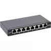 InLine Patchpanel Kat.6A 0,5HE 8-Port, επιτραπέζια/επίτοιχη τοποθέτηση μαύρο RAL9005