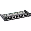 InLine Patchpanel Kat.6A 0,5HE 8-Port, επιτραπέζια/επίτοιχη τοποθέτηση μαύρο RAL9005