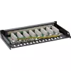 InLine Patchpanel Kat.6A 0,5HE 8-Port, επιτραπέζια/επίτοιχη τοποθέτηση μαύρο RAL9005