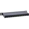 InLine Patchpanel 10 ιντσών Cat.6A 0,5HE 12-Port, με προστασία σκόνης, μαύρο