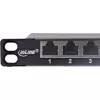 InLine Patchpanel 10 ιντσών Cat.6A 0,5HE 12-Port, με προστασία σκόνης, μαύρο
