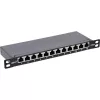 InLine Patchpanel 10 ιντσών Cat.6A 0,5HE 12-Port μαύρο RAL9005