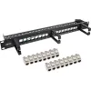 InLine Patchpanel Cat.6A 16 Θέσεων 19 Ιντσών 1U Μαύρο