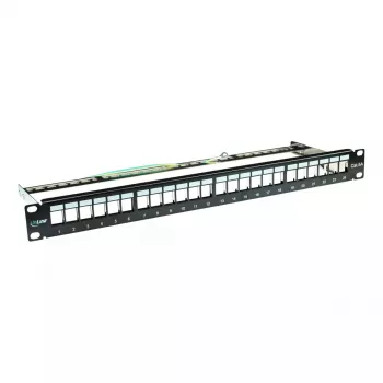 Blank Patch Panel InLine 76824B 19 Ιντσών Cat.6A 24 Θυρών 1U μαύρο