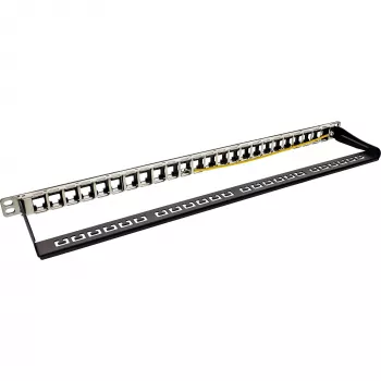 Blind Patchpanel 19 Ιντσών InLine 76824C 24 Θυρών για RJ45 Keystones 0,5U μαύρο