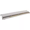InLine Patch Panel 19 ιντσών Cat.6A 24 Port 0,5HE ανοιχτό γκρι RAL7035