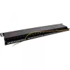 InLine Patch Panel 19 ιντσών Cat.6A 24 Port 0,5HE μαύρο RAL 9005