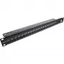 InLine Blank Patch Panel 19 Ιντσών 24 Θυρών 1U μαύρο