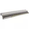 InLine Patch-Panel 19 Ιντσών Cat.6A 24 Θυρών 1U ανοιχτό γκρι RAL7035