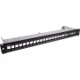 InLine Blank Patch Panel συρόμενο 19 Ιντσών 24 Θυρών 1U μαύρο