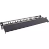 InLine Blank Patch Panel συρόμενο 19 Ιντσών 24 Θυρών 1U μαύρο