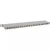 InLine Patchpanel 19 Ιντσών Cat.6A 0,5 U 24 Θυρών, με προστασία σκόνης, γκρι