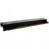 InLine Patch Panel 19 Ιντσών Cat.6A 24 Θυρών 1U μαύρο RAL 9005