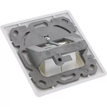 InLine Πρίζα Χωνευτή Cat.6A 2x RJ45 λευκό RAL9010