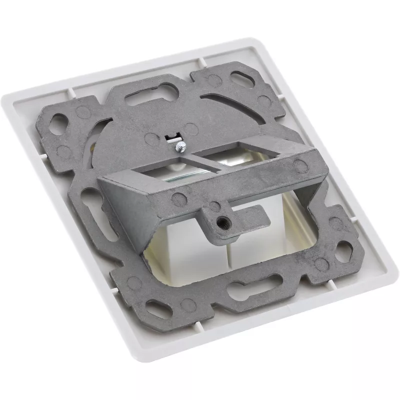 InLine Πρίζα Χωνευτή Cat.6A 2x RJ45 λευκό RAL9010