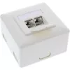 InLine Πρίζα Χωνευτή Cat.6A Εξωτερική 2x Υποδοχή RJ45 RAL9010 λευκό
