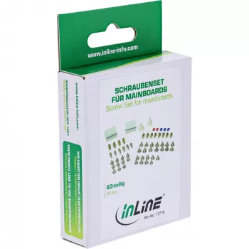 InLine Σετ Βιδών με Jumper, Κλιπ Στερέωσης, Αποστάτες, Κλιπ Καλωδίων, 63 Τεμάχια, InLine 77778