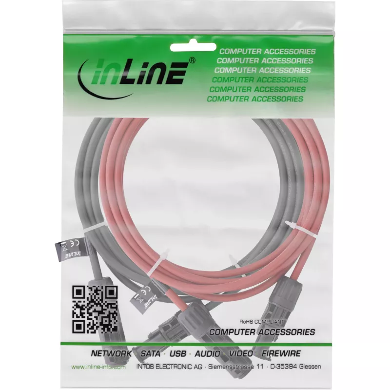 Καλώδιο μέσης τάσης InLine 95410 1500V 10m κόκκινο μαύρο