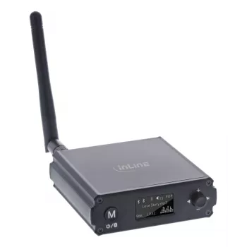 InLine Δέκτης HiFi Bluetooth 5.1 & USB-DAC με LCD εμβέλεια 30m