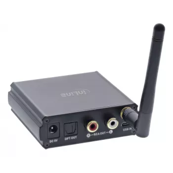 InLine Δέκτης HiFi Bluetooth 5.1 & USB-DAC με LCD εμβέλεια 30m