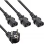 InLine B-16653B Καλώδιο τροφοδοσίας Y, 1x βύσμα σε 3x IEC C13, 1,8 m, συσκευασία 13 τεμ. bulk