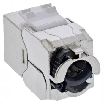 InLine 24-port Bulk Pack Keystone RJ45 Jack λεπτό SNAP-In Cat.6A με ενσωματωμένο δέσιμο καλωδίου (B-76202P)